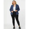 Agnes Orinda Women's Plus Size Denim Notched Lapel Color Block Stretch Blazer 2 Agnes Orinda Women's Plus Size Denim Notched Lapel Color Block Stretch Blazer -Dresses City Shop GUEST e8c286c8 228f 41a2 bae2 fef2247af3ae