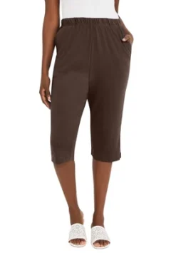 Jessica London Women’s Plus Size Soft Ease Capri -Dresses City Shop GUEST e8fa3946 b48f 4cfd a46e 73bb6aee83a1