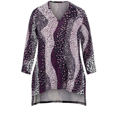 Women's Plus Size Eva Hacci Tunic - Plum | ZIM & ZOE 6 Women's Plus Size Eva Hacci Tunic - Plum | ZIM & ZOE - Image 4