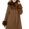 Jessica London Women’s Plus Size Hooded Faux Fur Trim Coat -Dresses City Shop GUEST ec327d38 cd63 4ed4 a89e cab7abad1c87