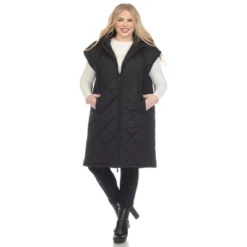 Plus Size Diamond Quilted Hooded Puffer Vest-White Mark 14 Plus Size Diamond Quilted Hooded Puffer Vest-White Mark -Dresses City Shop GUEST ec63f9cb 9499 4840 a6cf c159ac82df0e
