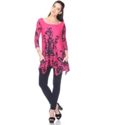 Women's Scoop Neck Printed Yanette Tunic Top - White Mark 18 Women's Scoop Neck Printed Yanette Tunic Top - White Mark -Dresses City Shop GUEST ec6d7b19 b604 4023 b010 00f5eef12e47