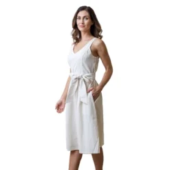Hope & Henry Womens' A-Line Dress With Sash -Dresses City Shop GUEST ed419739 c57a 4bf1 b7d4 2b19e14db838