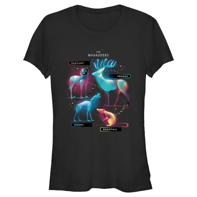 Junior's Harry Potter The Marauder Animals T-Shirt 5 Junior's Harry Potter The Marauder Animals T-Shirt - Image 3
