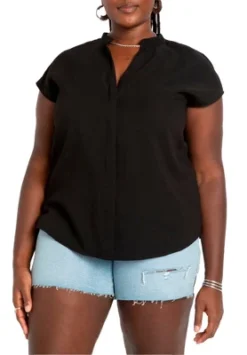 ELOQUII Women’s Plus Size Lightweight Woven Blouse 11 ELOQUII Women’s Plus Size Lightweight Woven Blouse -Dresses City Shop GUEST efabda92 7502 4f6e 884e 9f8b2b6b46e5