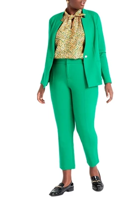 ELOQUII Women’s Plus Size Petite The Ultimate Stretch Suit Pintuck Pant 8 ELOQUII Women’s Plus Size Petite The Ultimate Stretch Suit Pintuck Pant - Image 6