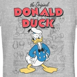 Junior's Mickey & Friends Donald Duck Original Art T-Shirt