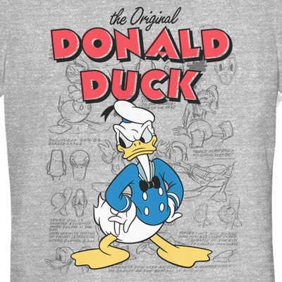 Junior's Mickey & Friends Donald Duck Original Art T-Shirt 3 Junior's Mickey & Friends Donald Duck Original Art T-Shirt
