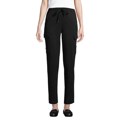 Lands' End Women's Sport Knit Denim High Rise Cargo Ankle Pants 5 Lands' End Women's Sport Knit Denim High Rise Cargo Ankle Pants - Image 3