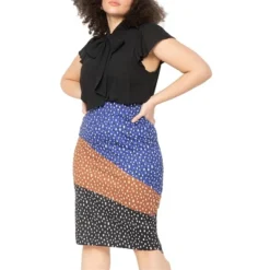 ELOQUII Women’s Plus Size Flutter Sleeve Tie Neck Blouse -Dresses City Shop GUEST f3364784 b472 41d5 a8ef b71cbd21a742