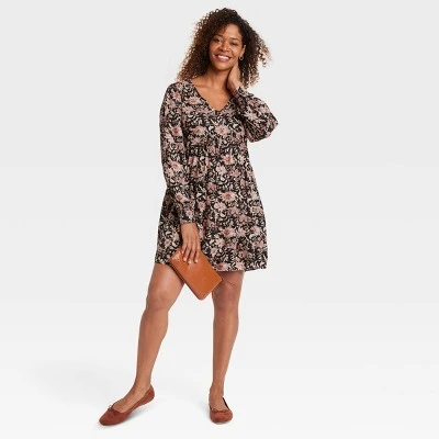 Women's Bishop Sleeve A-Line Dress - Knox Rose™ 4 Women's Bishop Sleeve A-Line Dress - Knox Rose™ - Image 2