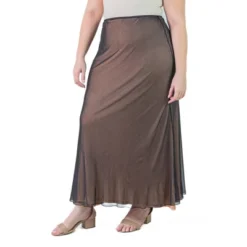 Plus Size Sheer Overlay Elastic Waist Maxi Length Skirt -Dresses City Shop GUEST f5b17e05 3c97 4ba2 8bc0 5ee5ac52abb4