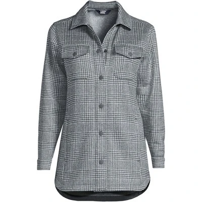 Lands' End Women's Sweater Fleece Long Shirt Jacket Shacket 6 Lands' End Women's Sweater Fleece Long Shirt Jacket Shacket - Image 4