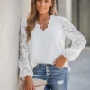 Women's Floral Lace Scalloped V Neck Top - Cupshe 1 Women's Floral Lace Scalloped V Neck Top - Cupshe -Dresses City Shop GUEST fb107a17 5235 4a80 9094 f4fef2c48d2b