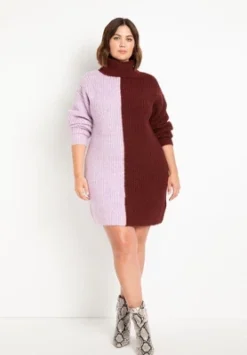 ELOQUII Women’s Plus Size Turtle Neck Tunic Sweater Dress 7 ELOQUII Women’s Plus Size Turtle Neck Tunic Sweater Dress -Dresses City Shop GUEST fb21fb32 5f06 4499 8c44 09f5cb29a0cc