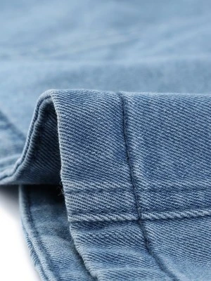 Agnes Orinda Women's Plus Size Classic Denim Long Sleeve Washed Jean Cropped Jacket 6 Agnes Orinda Women's Plus Size Classic Denim Long Sleeve Washed Jean Cropped Jacket - Image 4