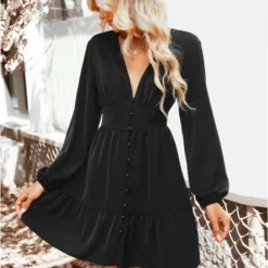 Women's Plunge Neck Button Loop Mini Dress - Cupshe 12 Women's Plunge Neck Button Loop Mini Dress - Cupshe -Dresses City Shop GUEST ff09052b 037b 4966 a340 da179c0cccfd