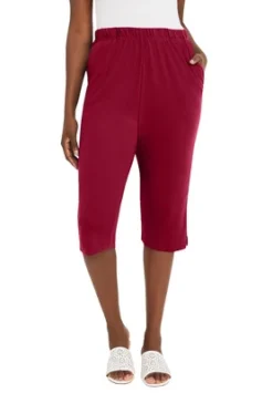 Jessica London Women’s Plus Size Soft Ease Capri -Dresses City Shop GUEST ffd9bea7 9a8c 4a00 8b2c 547b387096ff